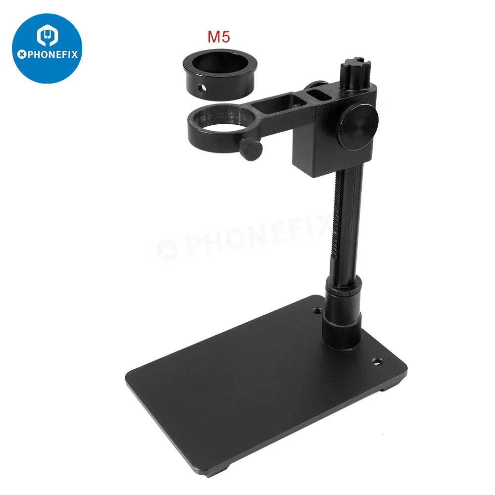 Phonefix C-mount lens adapter ring for microscope cameras, available in 35mm, 40mm, 50mm, and 76mm sizes, microscope accessory.