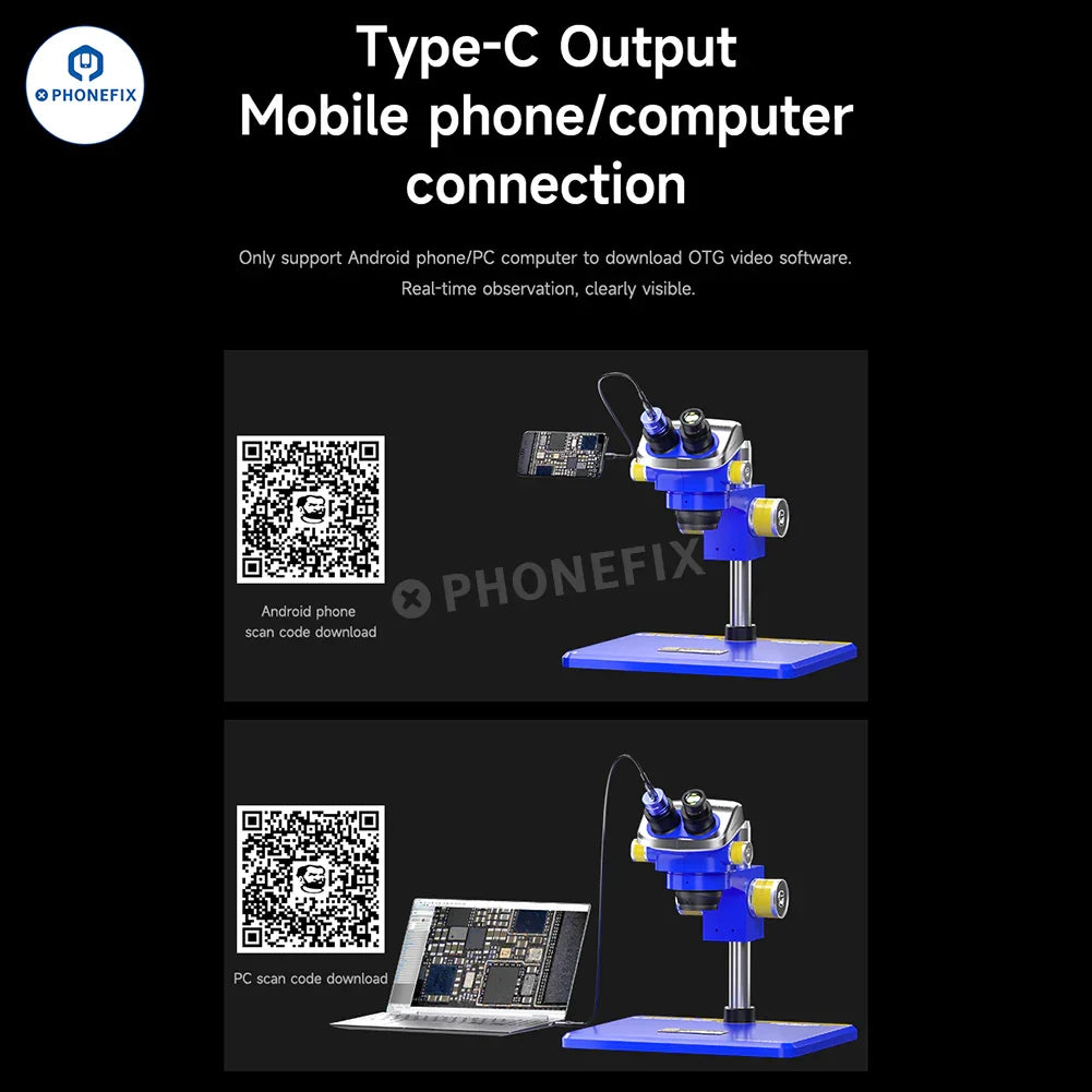 PHONEFIX MECHANIC MEC 4K 2K HD electronic eyepiece camera for stereo microscopes, high-resolution microscope accessory.