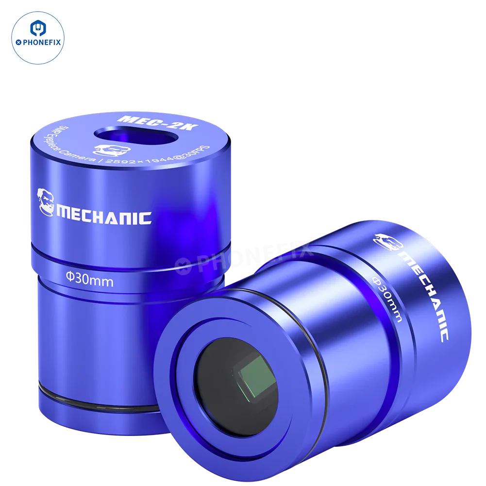 Phonefix MEC 4K 2K HD electronic eyepiece camera for stereo microscopes, compact microscope accessory with high-definition imaging.