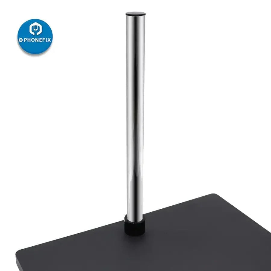 Metal 25mm microscope stand pole post extension rod, microscope accessory from PHONEFIX for stable support and height adjustment.