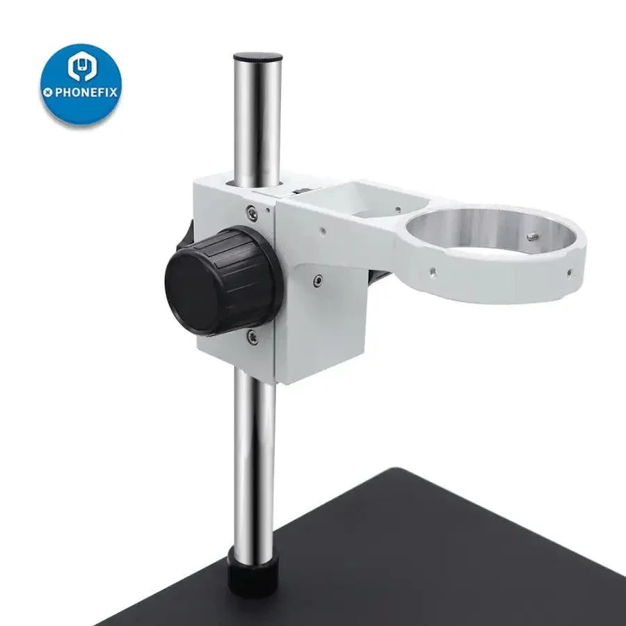 Metal microscope stand pole extension rod for 25mm microscope posts, compatible with PHONEFIX microscope accessories.