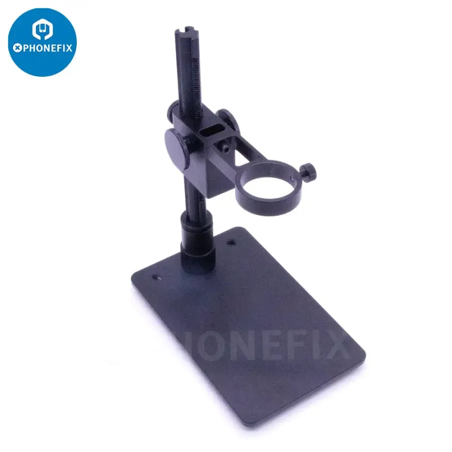 Aluminum alloy USB digital microscope stand with portable holder support bracket, designed for microscope accessories.
