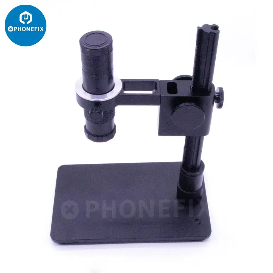 Aluminum alloy USB digital microscope stand with portable holder support bracket, designed for PHONEFIX microscope accessories.