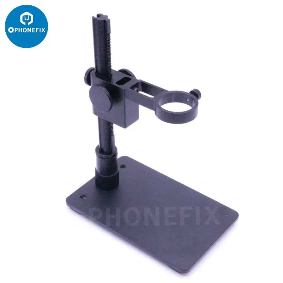Aluminum alloy USB digital microscope stand with portable holder support bracket, compatible with PHONEFIX microscope accessories.