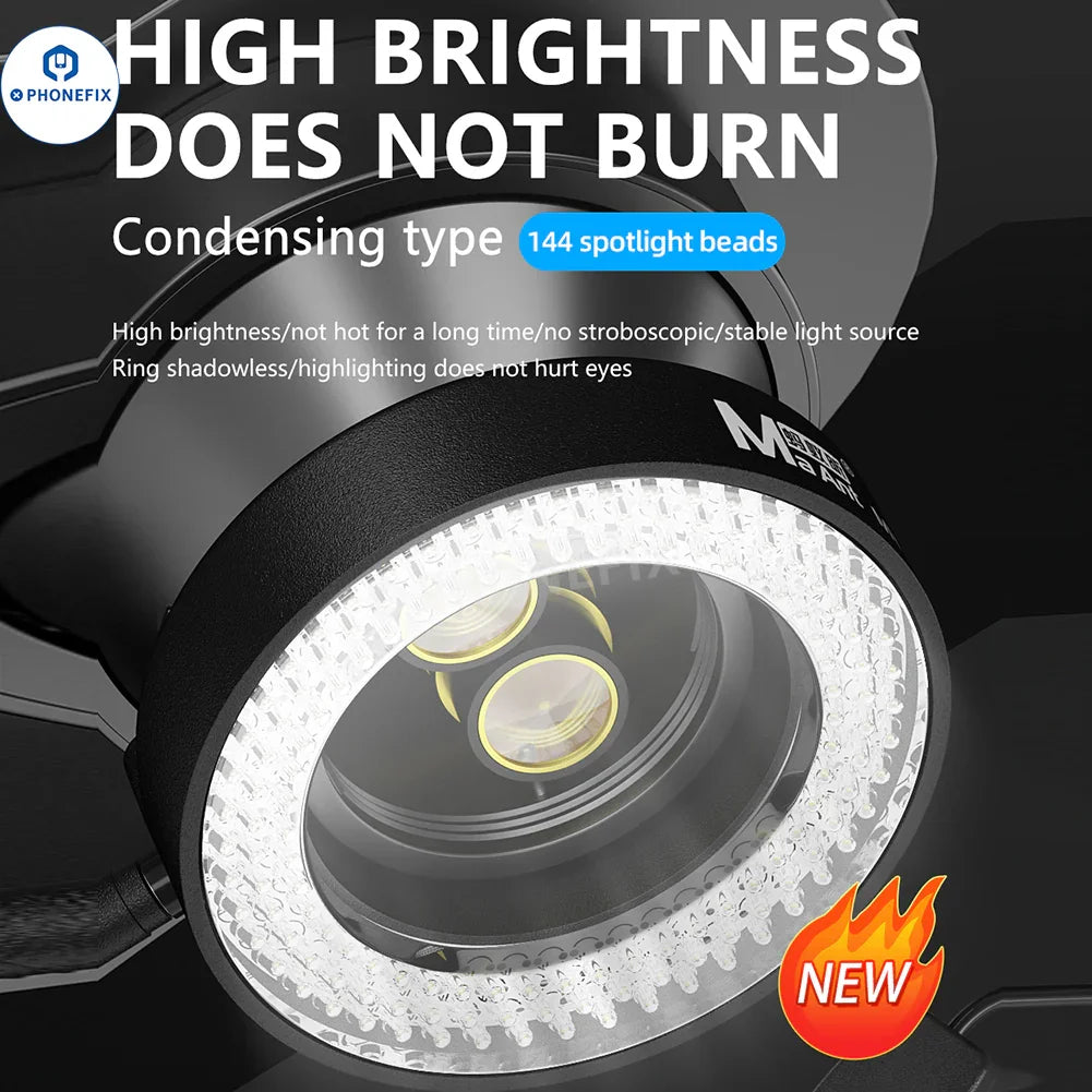 PhoneFix MaAnt LED Microscope Ring Light for models MY-036, MY-037, MY-038, with 72/96/144 LEDs, microscope accessory.