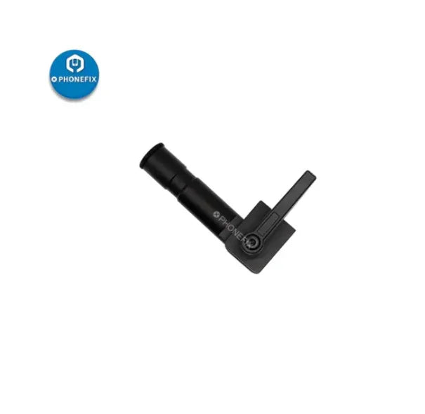 PhoneFix industrial microscope base platform with double arm rotating bracket for precise adjustments and stable support.