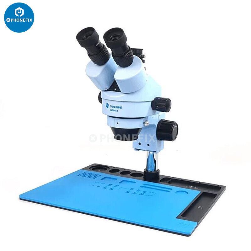 PHONEFIX microscope base pad for PCB soldering repair, maintenance platform mat for precision microscope work.