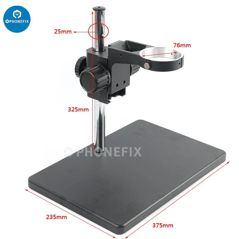 Adjustable 76mm diameter digital microscope stand bracket holder by PHONEFIX, designed for precise microscope accessory support.