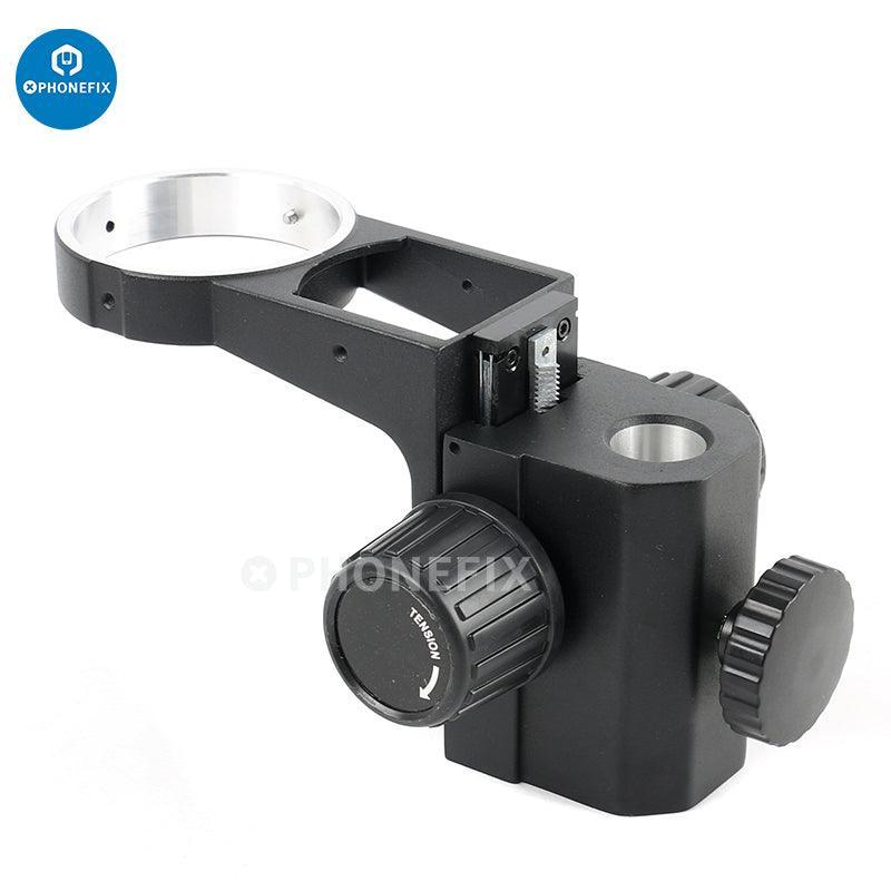 Adjustable 76mm diameter digital microscope stand bracket holder by PHONEFIX, designed for secure mounting of microscopes.