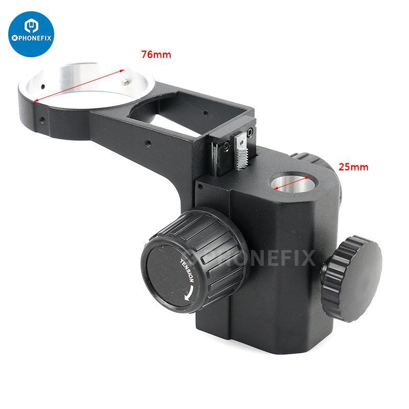 Adjustable 76mm diameter digital microscope stand bracket holder by PHONEFIX, designed for secure mounting of microscope accessories.