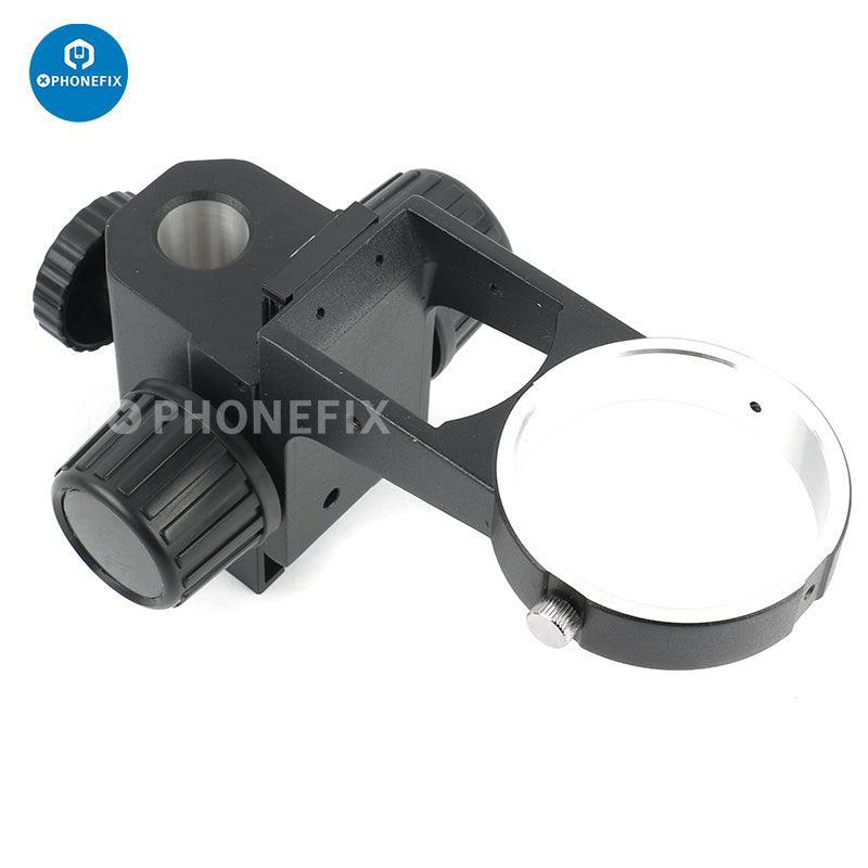 Adjustable 76mm diameter digital microscope stand bracket holder by PHONEFIX, suitable for microscope accessories.