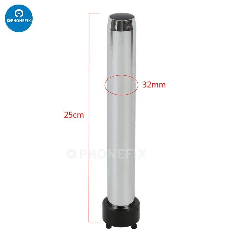 Adjustable 76mm diameter digital microscope stand bracket holder by PHONEFIX, featuring a sturdy metal clamp and adjustable arm.
