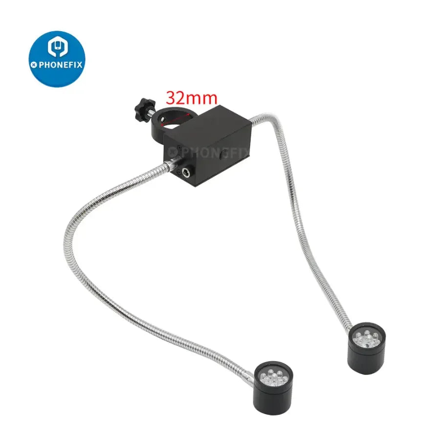 Adjustable LED ring side light illuminator lamp for stereo microscope, designed for precise illumination in microscope accessories.