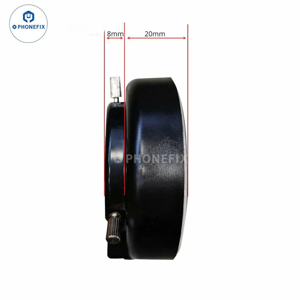 Purple UV LED ring light for microscope, adjustable brightness, stereo microscope accessory, provides bright, focused illumination.
