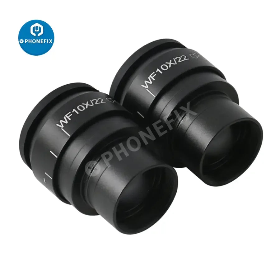 Phonefix wide field eyepiece lens for stereo microscope, available in WF10X, WF15X, WF20X, WF25X, and WF30X magnifications.