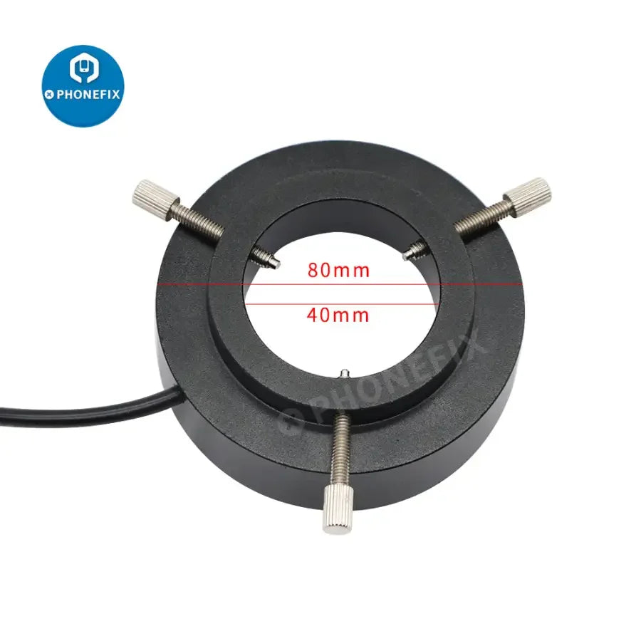 PHONEFIX 108 LED Ring Light for microscopes, 41mm multicolored illuminator lamp, microscope accessory for enhanced lighting.