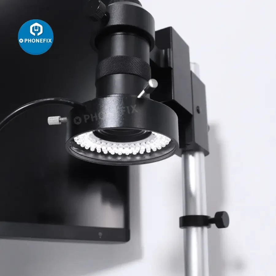 PHONEFIX 108 LED ring light for microscopes, 41mm multicolored illuminator lamp, microscope accessory for enhanced lighting.