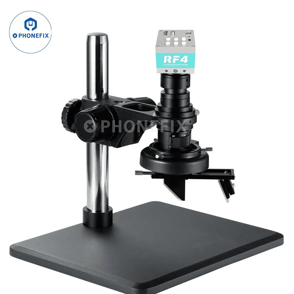 PHONEFIX 3D 0.7X-5X C-Mount Lens with HDMI 4K microscope camera for detailed imaging and high-resolution microscopy.