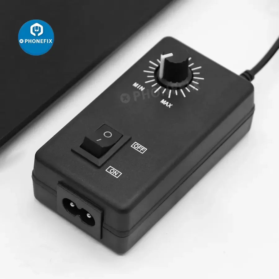 PHONEFIX 48MP 4K HDMI USB Microscope Camera with C-mount lens, showing detailed view at 180x and 130x magnification.