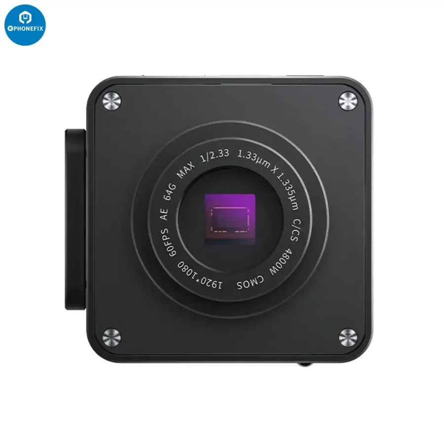 PHONEFIX CX3 CX4 CMOS industrial microscope camera with 1080P resolution and 4800W image sensor for detailed imaging.