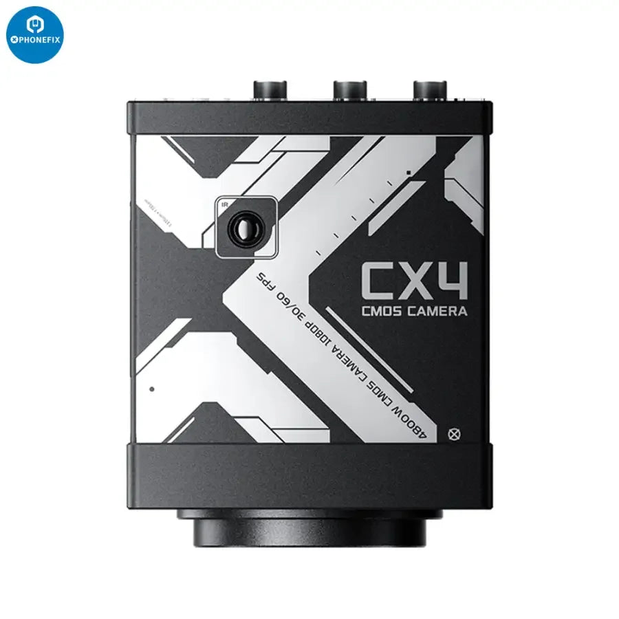 PhoneFIX CX3 CX4 CMOS industrial microscope camera with 1080p resolution and 4800W image sensor for detailed microscopic imaging.