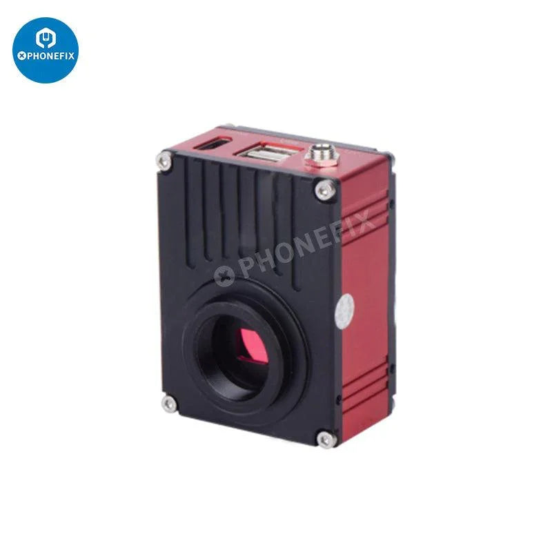 PHONEFIX 2K HD USB C-Mount Industry Microscope Digital Camera showing detailed view through the microscope lens