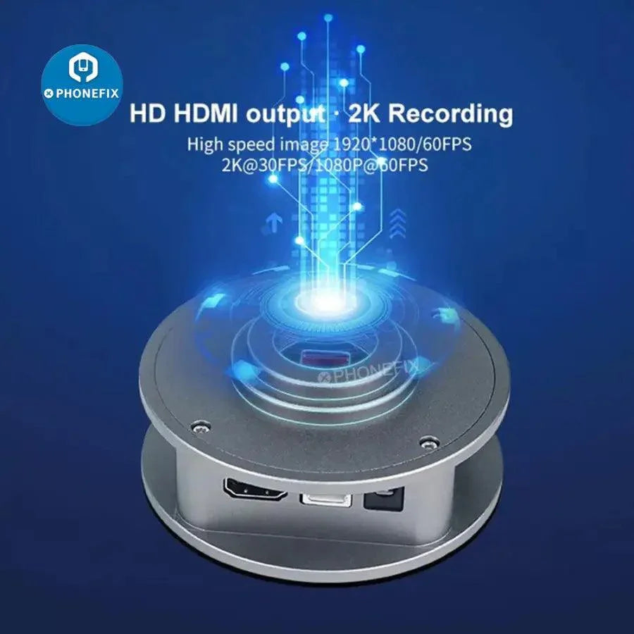 PhoneFix Sunshine M-11 4800W HDMI microscope camera with Panasonic CMOS image sensor for detailed microscopy imaging.
