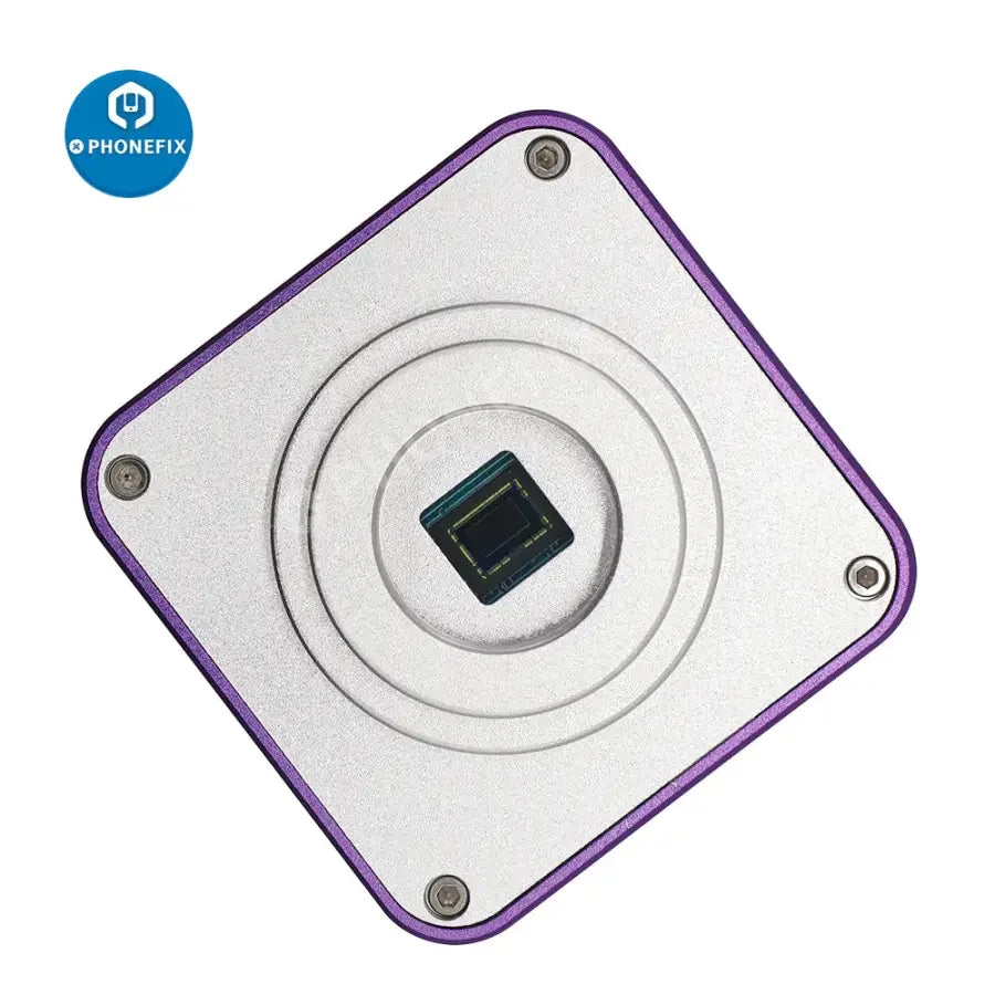 Caméra microscope PHONEFIX 51MP 2K 1080P HDMI USB pour la réparation de téléphones, permettant d'observer en gros plan les composants électroniques.