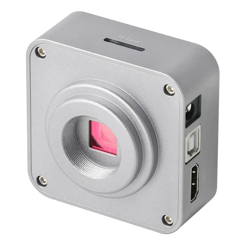 Caméra microscope PHONEFIX 51MP avec résolution 2K et 1080P, ports HDMI et USB, utilisée pour les tâches de soudure et de réparation.