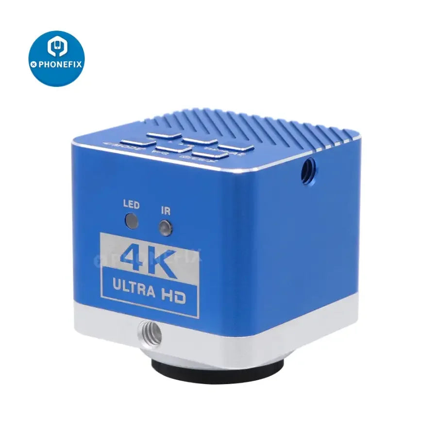 HDMI USB 4K industrial microscope camera with CCD sensor, digital detector for high-resolution video microscopy by PHONEFIX