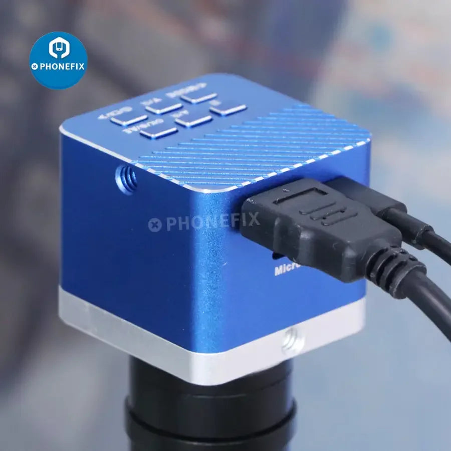 HDMI USB 4K industrial microscope camera with CCD sensor, digital detector for high-resolution video and imaging by PHONEFIX.