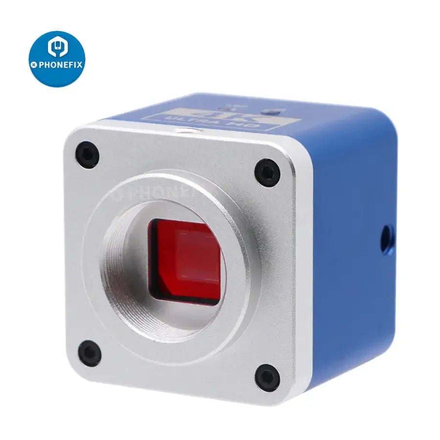 HDMI USB 4K industrial CCD microscope camera by PHONEFIX, showcasing digital detection and high-resolution imaging for scientific use.