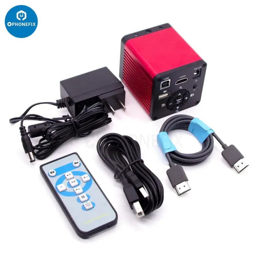PHONEFIX 48MP 4K HDMI VGA USB 2.0 CS Mount Microscope Camera for high-resolution imaging and professional microscopy.