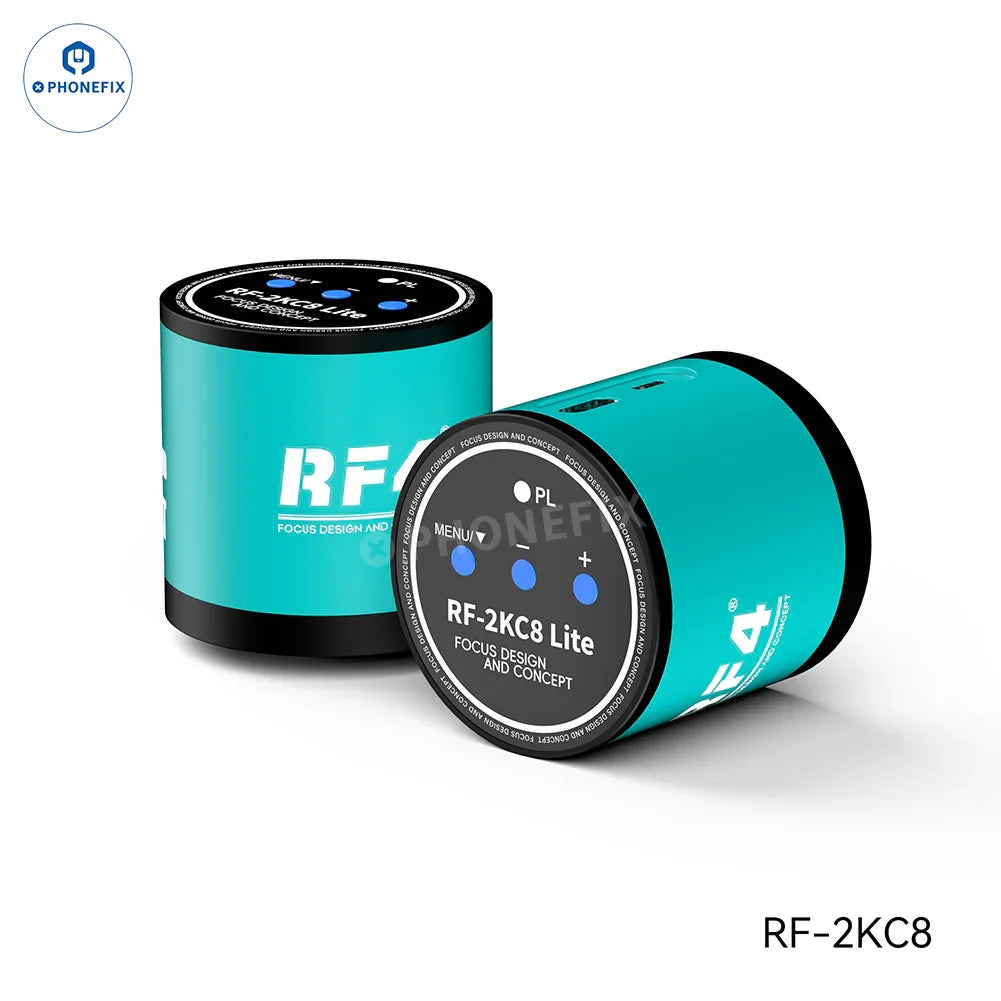 PHONEFIX RF4 Microscope 2K 4K Ultra HD camera for mobile phone repair, showing the compact microscope camera device with adjustable lens.