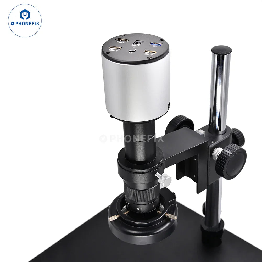 PHONEFIX 4K autofocus microscope camera with Sony CMOS sensor, high-resolution imaging for scientific and educational microscopy.