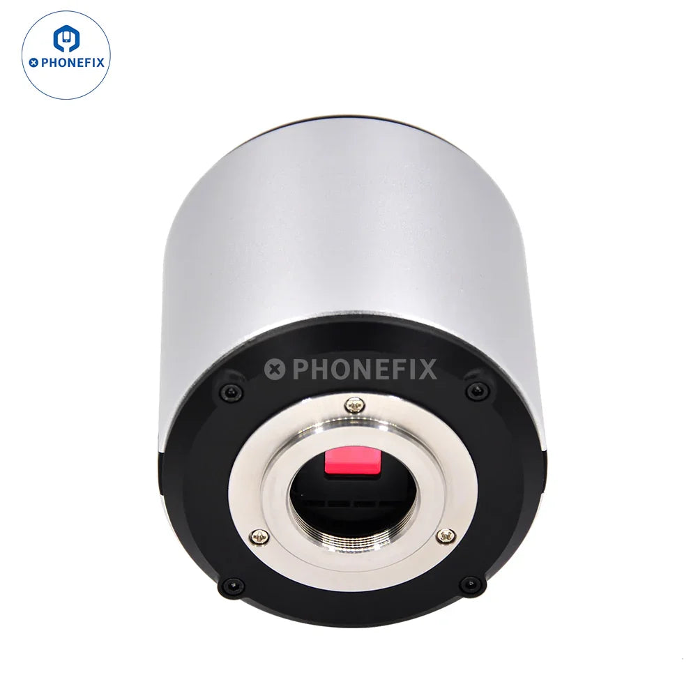 PHONEFIX 4K autofocus microscope camera featuring ultra-high Sony CMOS sensor for detailed microscopic imaging.