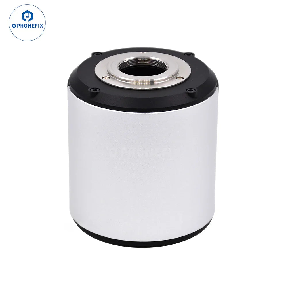 PHONEFIX 4K autofocus microscope camera with Sony CMOS sensor, high-resolution imaging for scientific and educational microscopy.