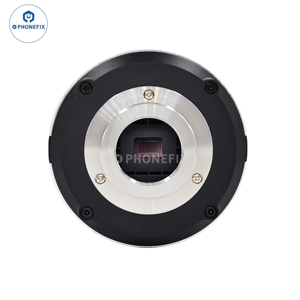 PHONEFIX 4K autofocus microscope camera with Sony CMOS sensor, high-resolution imaging for detailed microscopic observation.