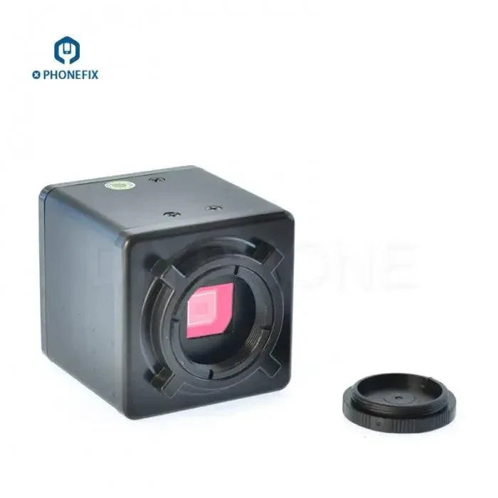 PHONEFIX 2.0MP VGA HDMI digital microscope camera with C-mount CMOS for detailed microscopic imaging.