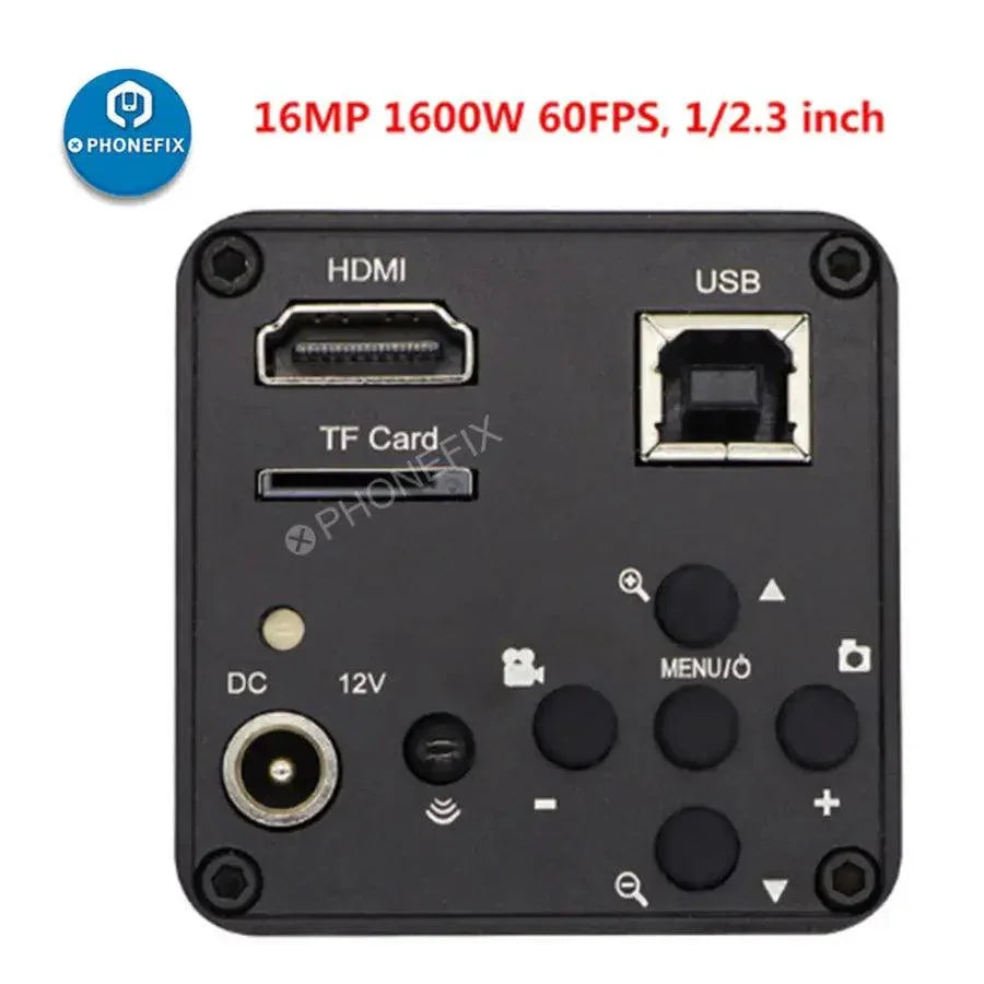 PHONEFIX USB HD C-Mount Digital Video HDMI Camera Adapter for Microscope, connects microscope to digital devices for high-quality video.