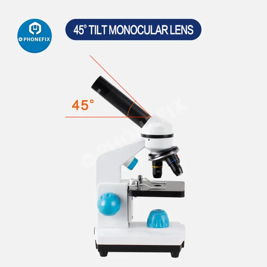 PhoneFix 2000x zoom biological HD microscope for student laboratory education, featuring high magnification and durable construction.