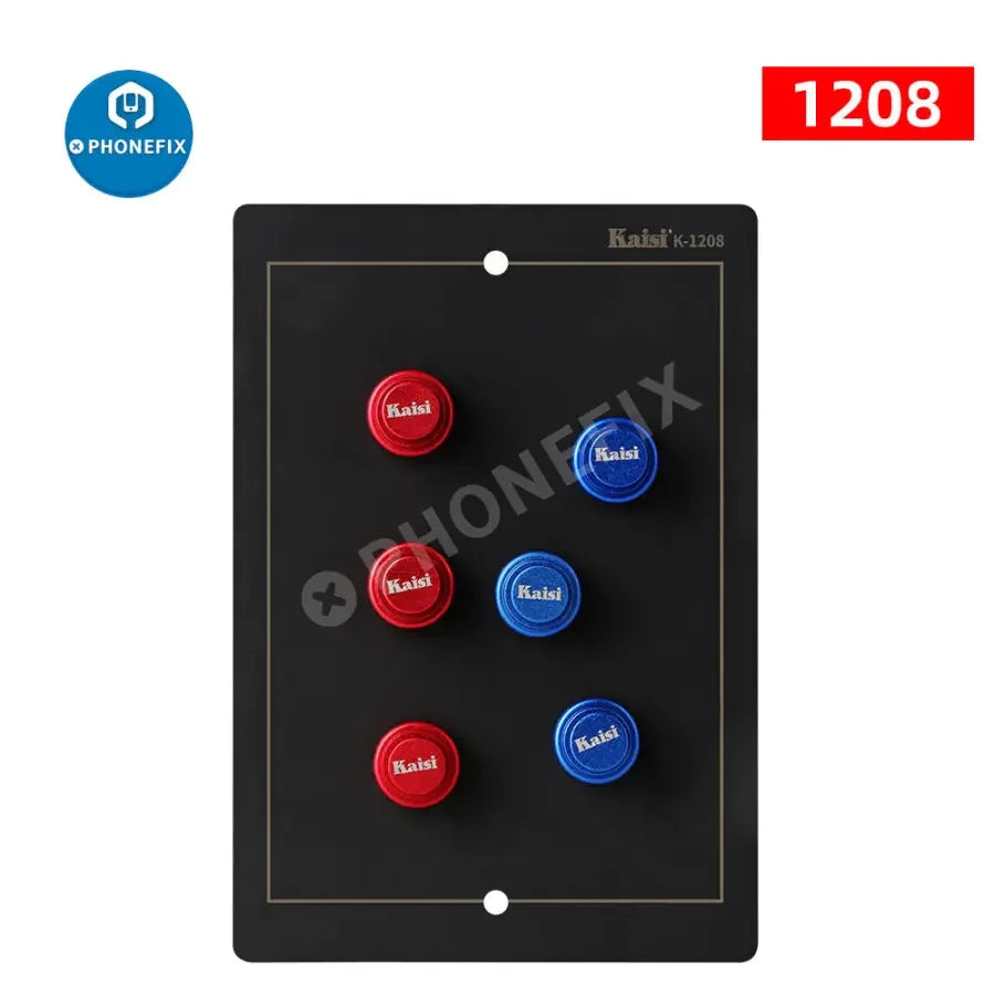 PhoneFix universal PCB board holder and magnetic fixture for motherboard soldering repair, secure test fixture for electronic repair.