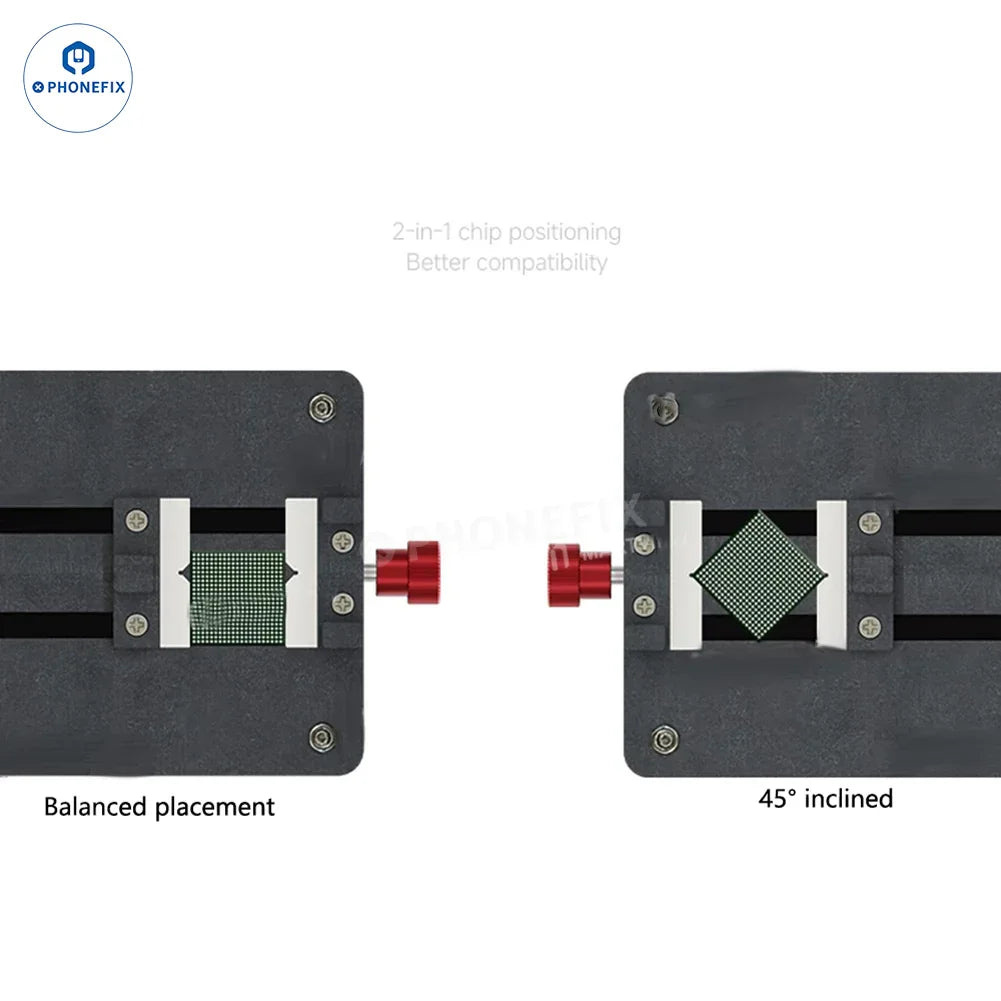 PHONEFIX MaoFix-F1 motherboard repair clamp for IC chip degumming, a test fixture for motherboard repair and testing.