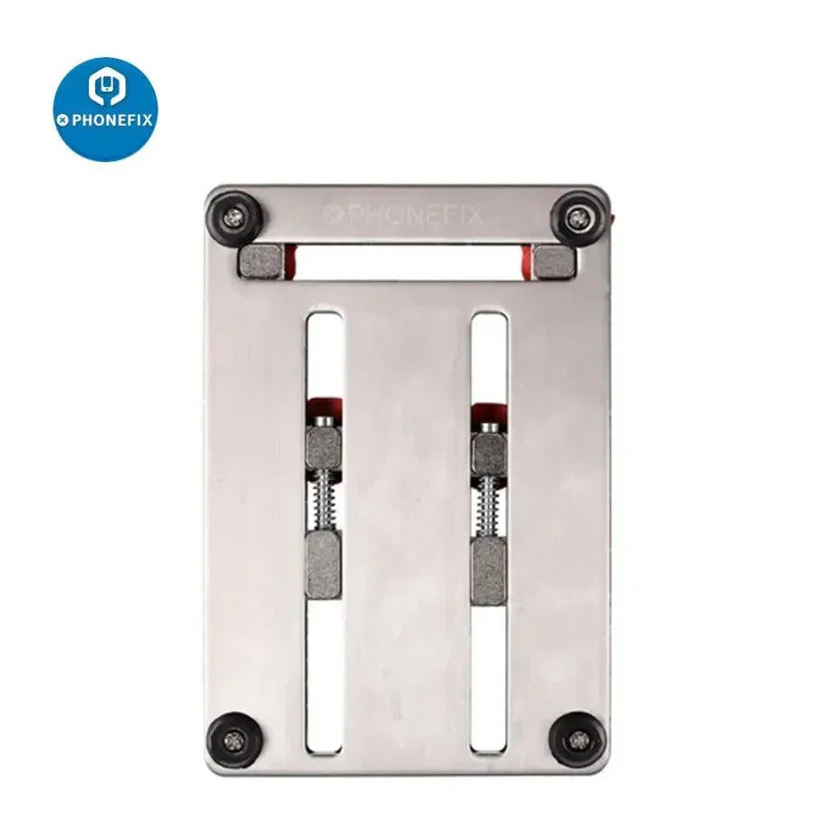 PHONEFIX 2UUL OX JIG motherboard test fixture for phone repair, featuring multifunction PCB board holder and fixture for precise repairs.