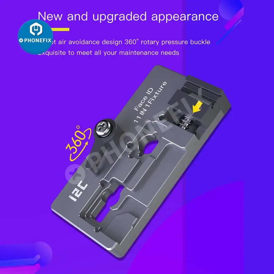 PHONEFIX i2C Face ID Dot Matrix Bracket for iPhone X-12 Pro Max front camera motherboard test fixture.