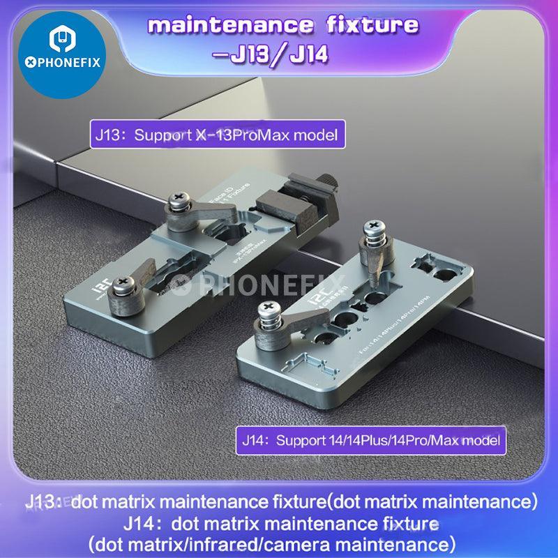 i2C J14 Dot Matrix Fixture for iPhone 14 Series Face ID repair, PHONEFIX motherboard test fixture with electronic components