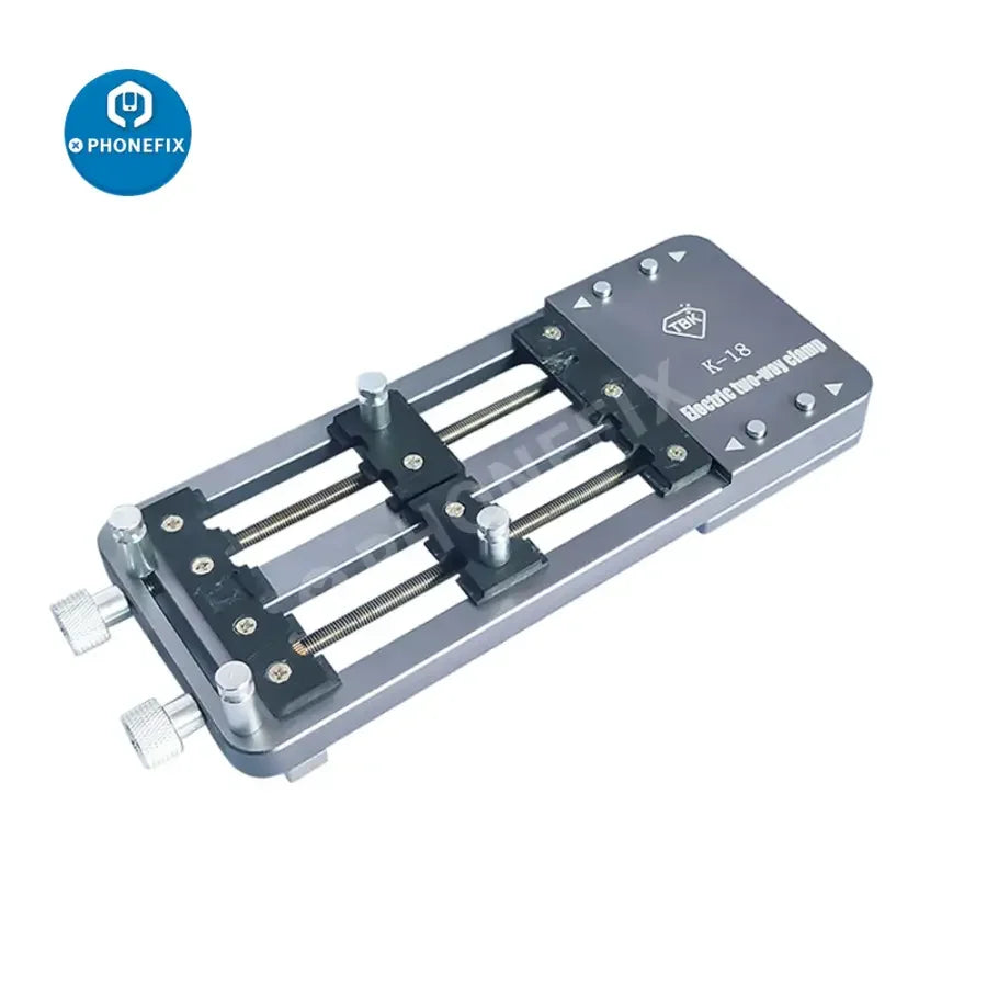 PHONEFIX K-18 Universal Electric BGA Mainboard Chip IC Fixture PCB Biaxial Clamp for motherboard testing.