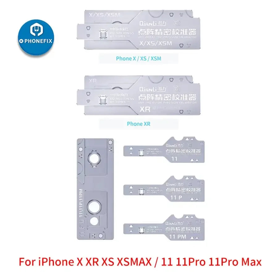 PhoneFix Qianli Dot Matrix Fixture with Stencils for iPhone X-12 Pro Max motherboard repair testing tool