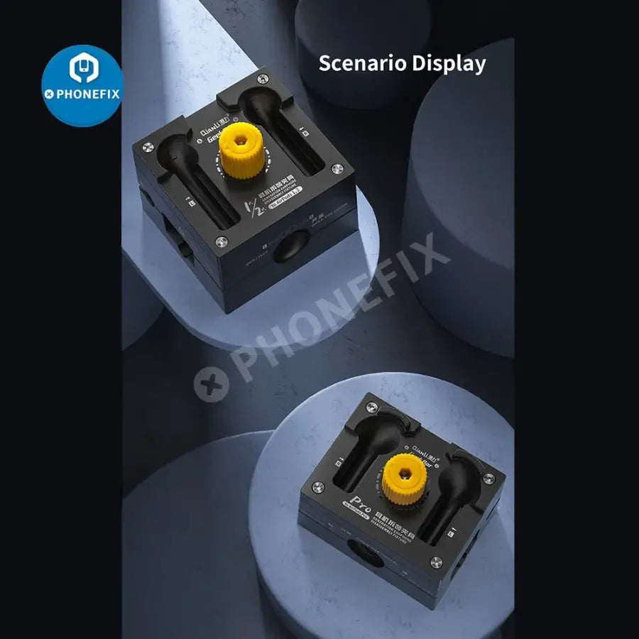 QIANLI PhoneFix AirPods 1/2/Pro headset fixture for battery disassembly, motherboard test holder for AirPods repair.