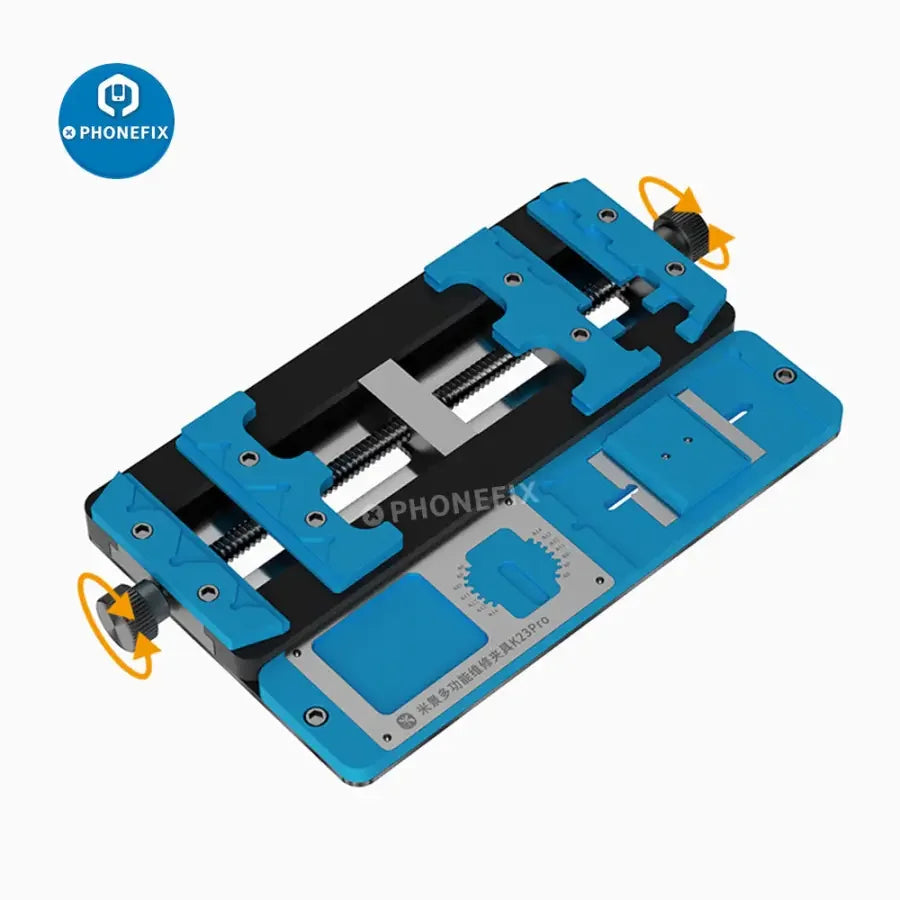 PHONEFIX Mijing K23 Pro PCB soldering fixture for phone BGA motherboard repair, used for precise testing and repair of mobile motherboards.
